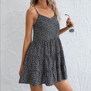 SHEIN ruffle hem first floral dress, worn once